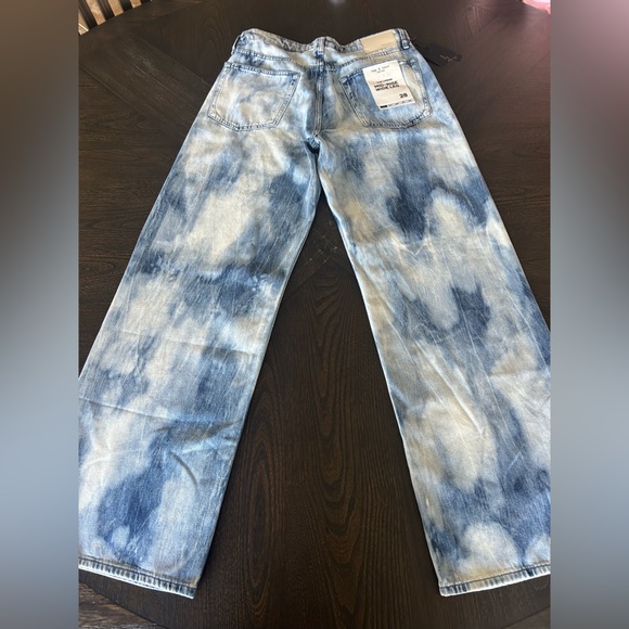 NWT RAG & BONE THE LOGAN Jeans Mid Rise Wide Leg Rigid Indigo Water Color 28 - Picture 6 of 9